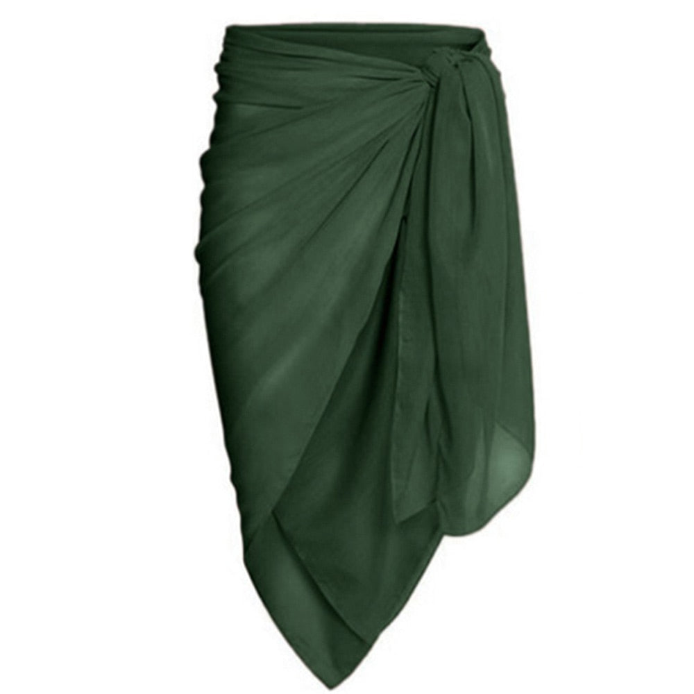 Vintage Women One Piece Swimsuit Deep V Green Swimwear Cover Up Female Retro Holiday Beachwear Summer Surf Wear Green