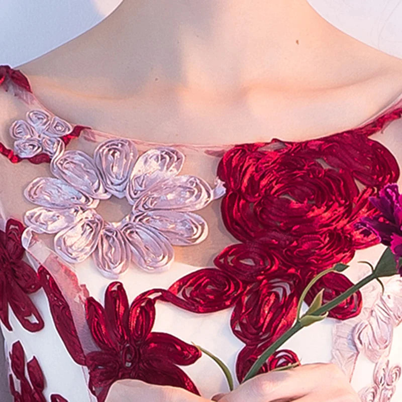 Prom dress short desgin girls' elegant party fashion plus size