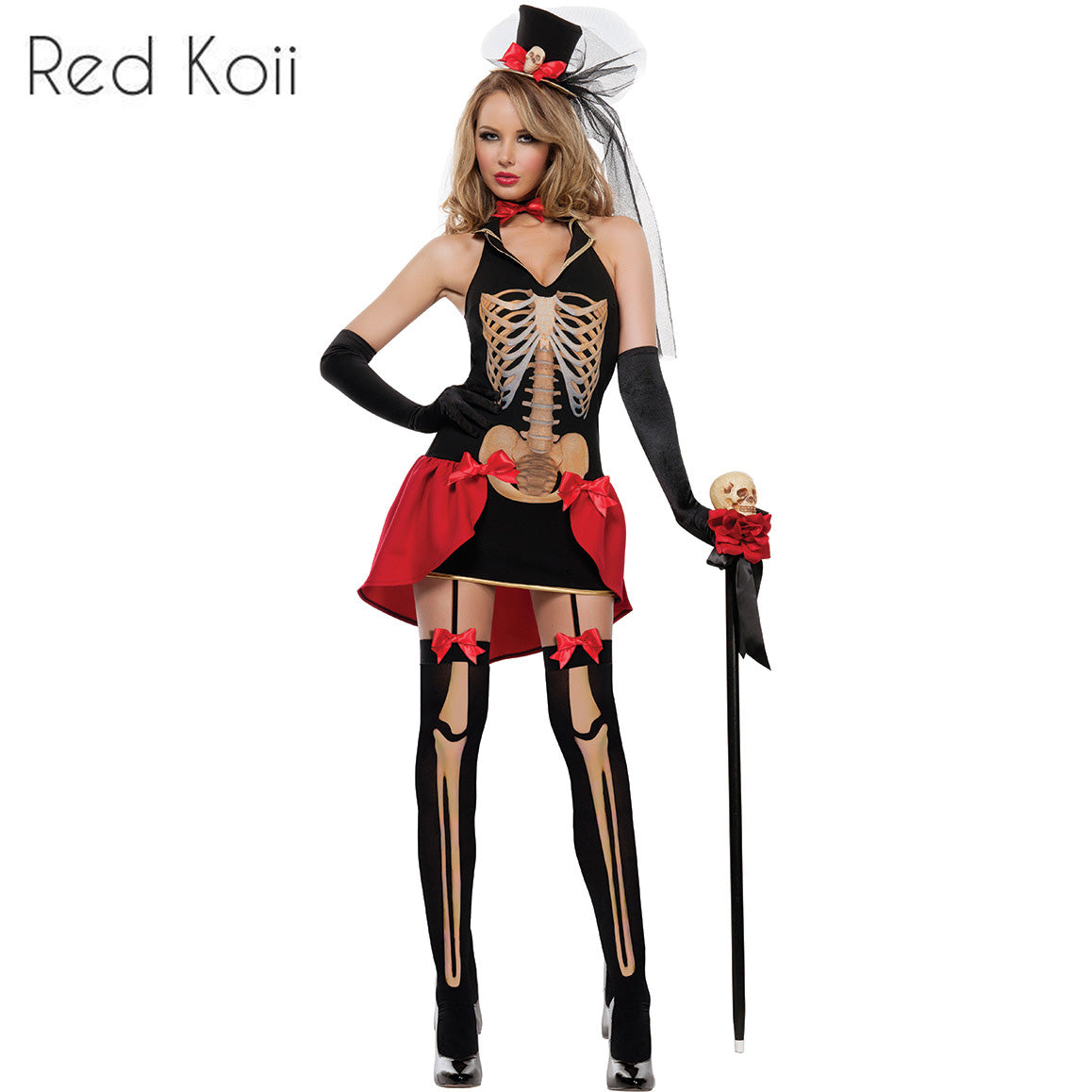 Costume d'Halloween Cosplay Squelette