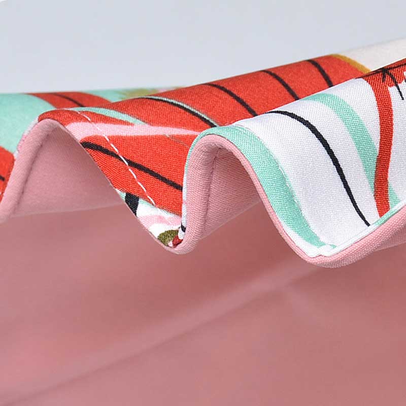 18cm Large Brim Women Sun Hat Luxury Double Sided Wearable Plant Printing Cotton Bucket Cap Light Breathable Summer Top Hat