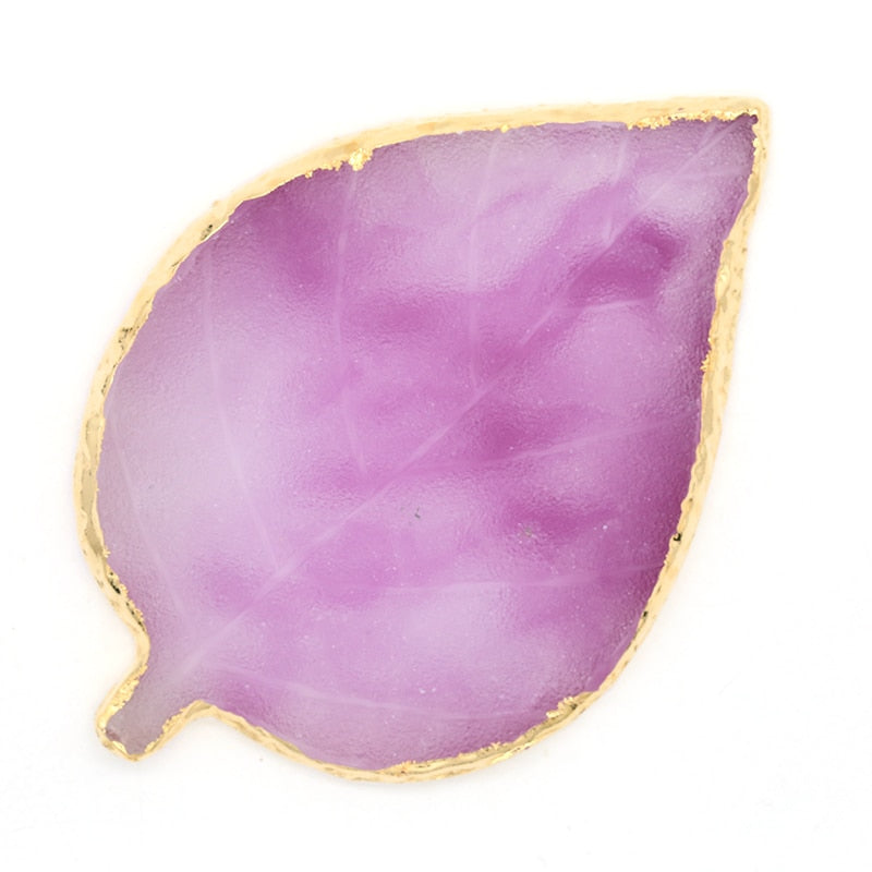 1PC Round Resin Agate Stone Nail Art Palette False Nail Tips Mixing Color Drawing Pallet Gel Polish Display Shelf Manicure Tool 5