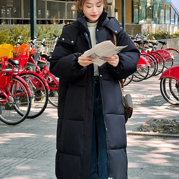 -20 degrees Winter Women long Parkas Jackets Casual Hooded Thick Warm Windproof Parkas Coat Fashion Female outwear Long parkas