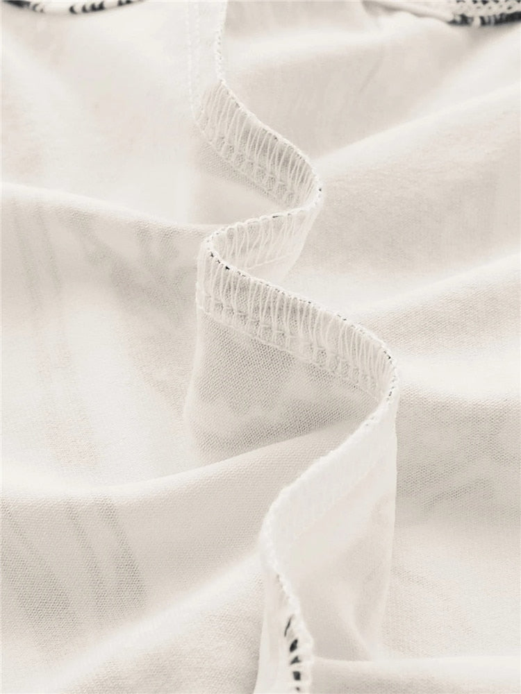 2000s Clothes Y2K Plant Print Corset Top Women Summer Sleeveless Cami Top Harajuku Black Crop Tank Top Streetwear 2024