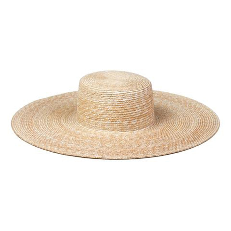 2022 Big Brim Straw Hats For Women Summer Oversized Beach Hat UV Protection Sun Hat Wholesale 15cm brim