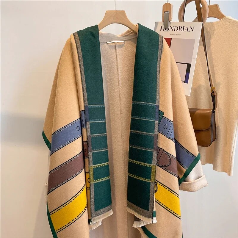 2022 Luxury Cashmere Sacarf for Women Leopard Print Thick Blanket with Tassel Large Shawl and Wrap Bufanda Winter Warm Echarpe WYT327-1