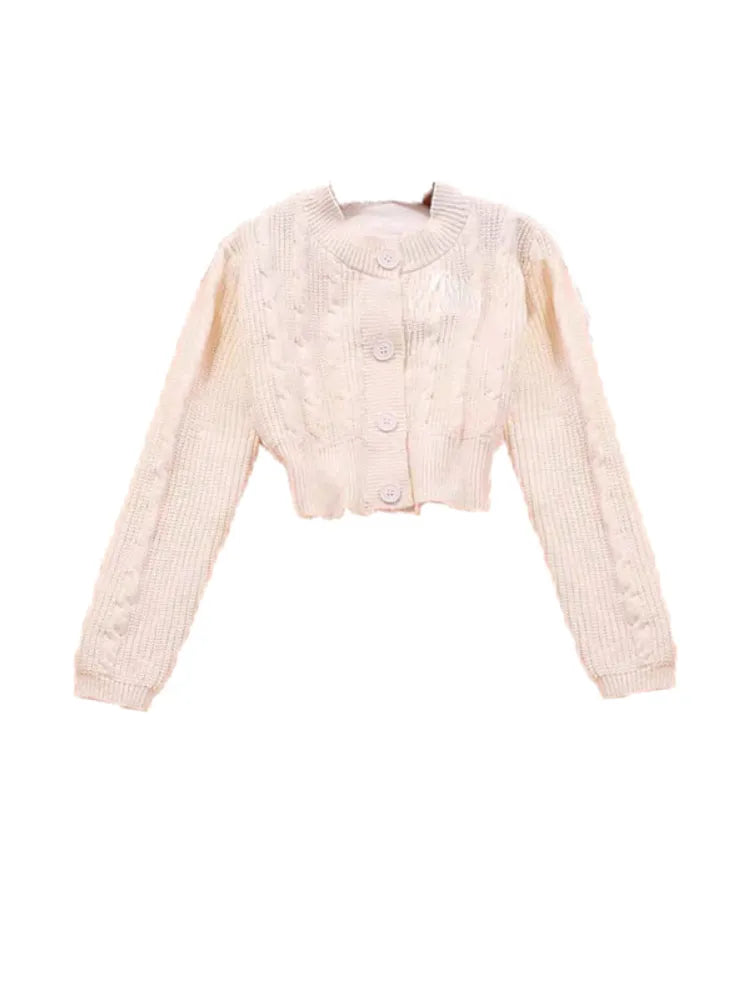 2024 Autumn Sweet Skirt 3 Piece Set Office Lady Casual Blouse + Slim Sexy Vest + Women Party Mini Skirt Korean Fashion Chic Only Blouse