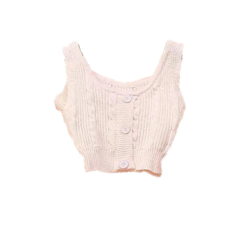 2024 Autumn Sweet Skirt 3 Piece Set Office Lady Casual Blouse + Slim Sexy Vest + Women Party Mini Skirt Korean Fashion Chic Only Vest