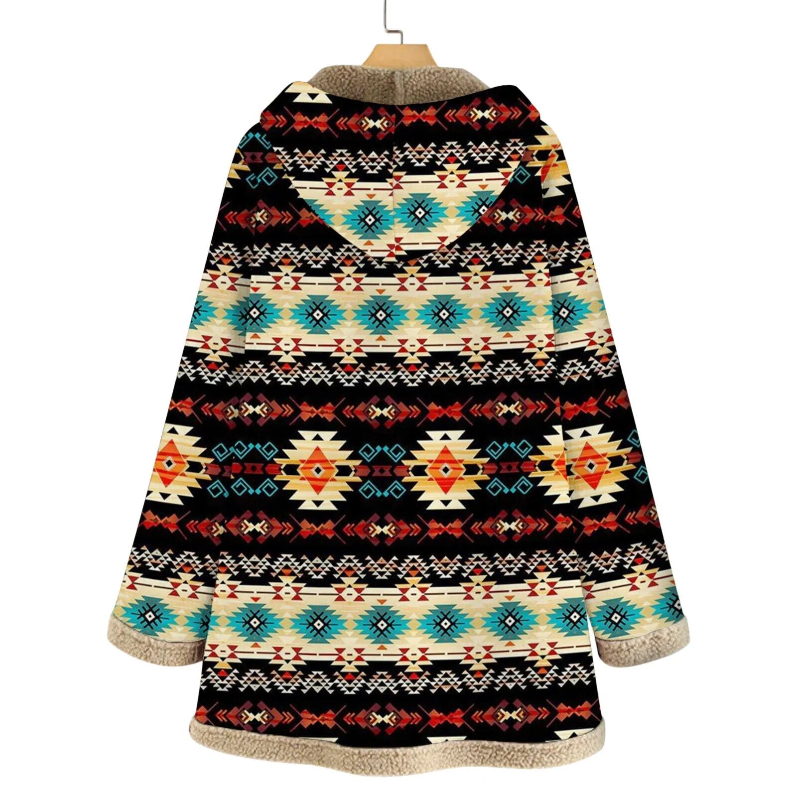 2024 Autumn Winter Hot Selling Cotton and Linen Printed Hooded Sweater Woman Warm Plush Jacket Women