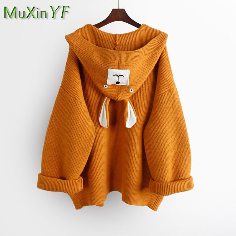 2024 Autumn/Winter New Denim Pants Matching Set Women's Korean Elegant Knit Hooded Cardigan+Long Sleeve+Jeans Three Piece Suit