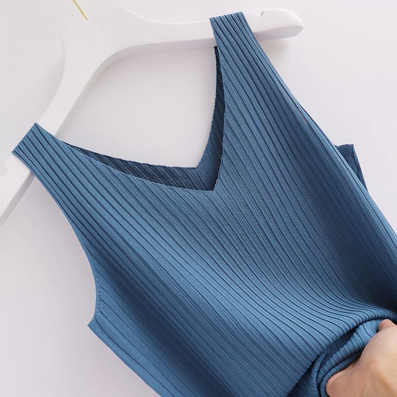 2024 Autumn/Winter New in Matching Set Women's Fashion Knitted Vest+Shirt+Jeans 3 Piece Korean Elegant Blouse Denim Pants Suit Only Vest