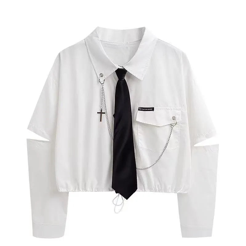 2024 College Style 2 Piece Jacket Skirt Suit Women Spring Autumn Skirt WITH Belt+Streetwear Harajuku BF Casual Coat BLOUSE