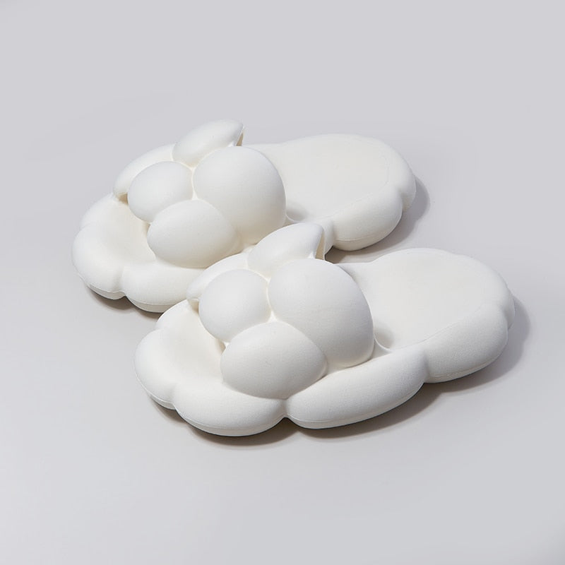 2024 Lightweight EVA home sandals and slippers Women's thick soles household indoor anti-skid shoes Home couple shoes Zapatos white 5024