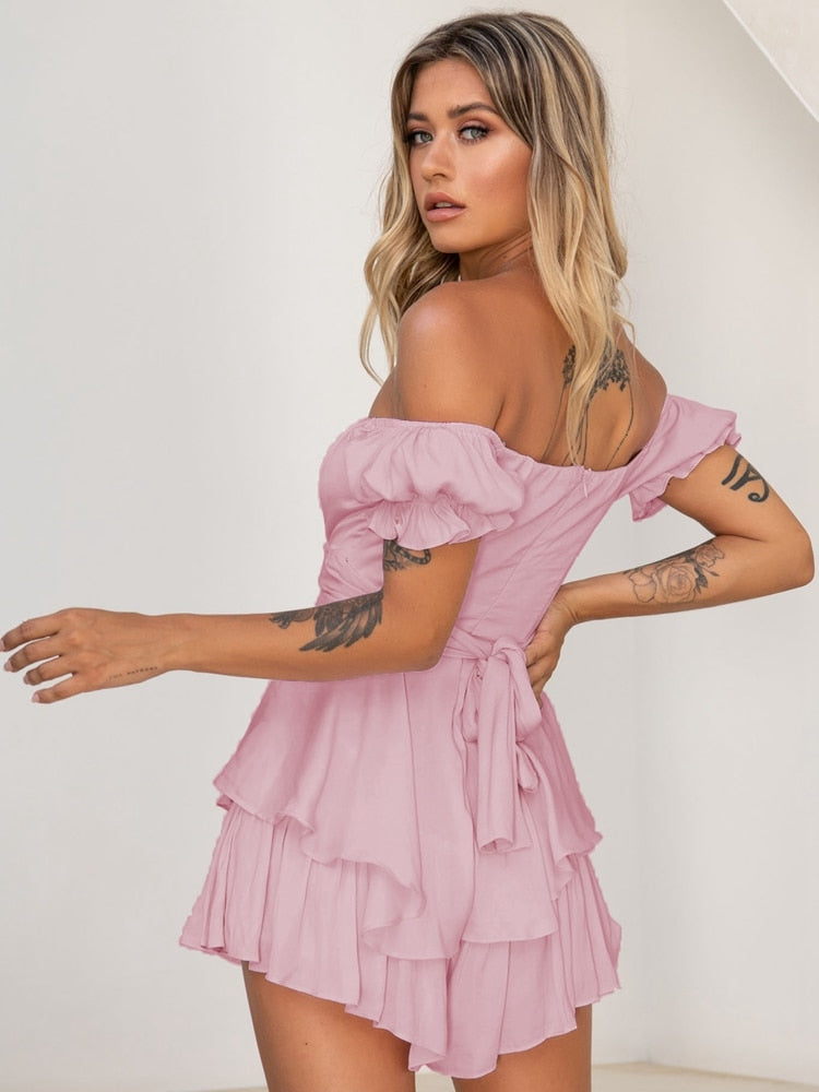 2024 New Jumpsuit Solid Color Casual Summer Women's Short Pants