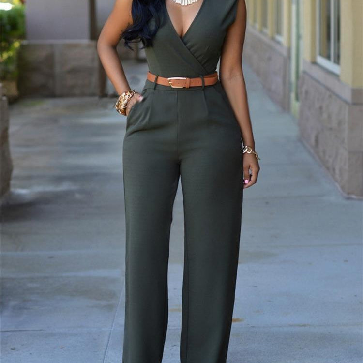 2024 Newly Women Jumpsuit Lady Sleeveless Romper Female jumpsuit Bodysuit Bodycon Party Streetwear Outfit Clothes Party Playsuit Dark Grey