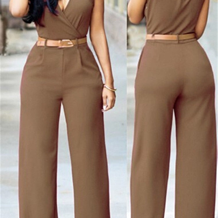 2024 Newly Women Jumpsuit Lady Sleeveless Romper Female jumpsuit Bodysuit Bodycon Party Streetwear Outfit Clothes Party Playsuit Khaki