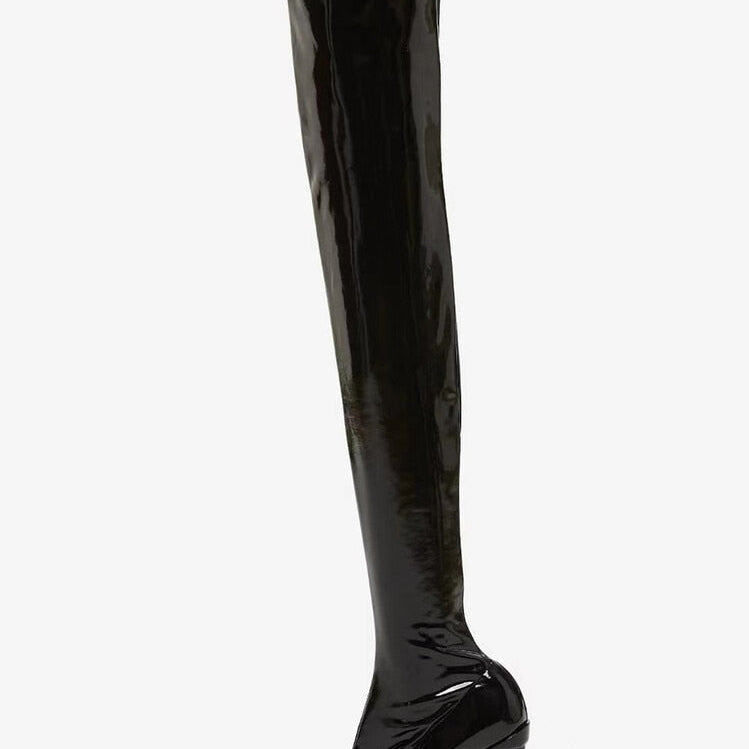 2024 Spring New Women Teeth High Heel Luxury Elastic Ankle Boots Brand Fashion Pointed Toe Elegant Sock Shoes Party Banquet 43 Black Black 1