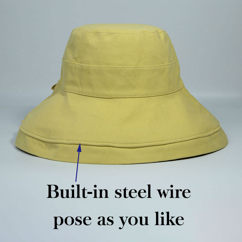 2024 Spring Summer Print Reversible Sun Beach Hat Woman Girl Outdoor Travel Vacation Fisherman Cap Wide Brim 12.5cm Visor Hat