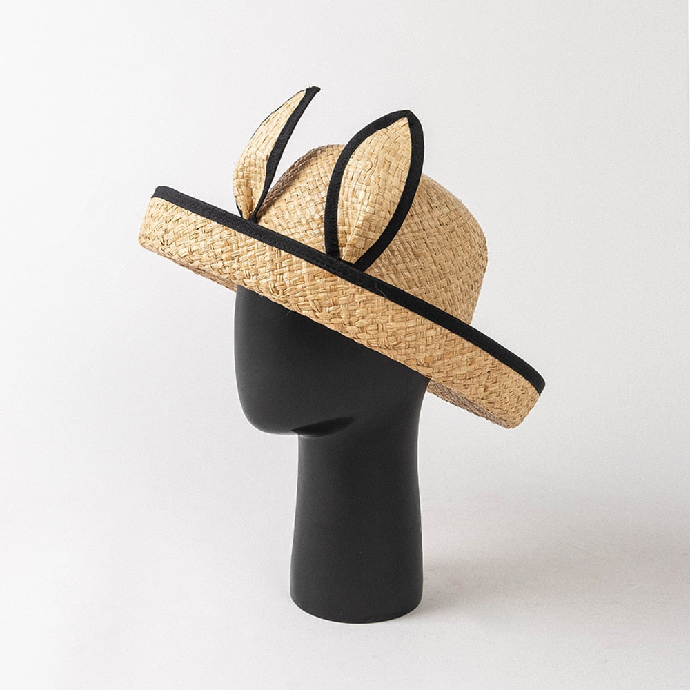 Summer Natural Raffia Straw Hat Large Wide Brim Sun Hats for Women Panama Ladies UPF Travel Holiday Beige Beach Floppy Hat like picture 20