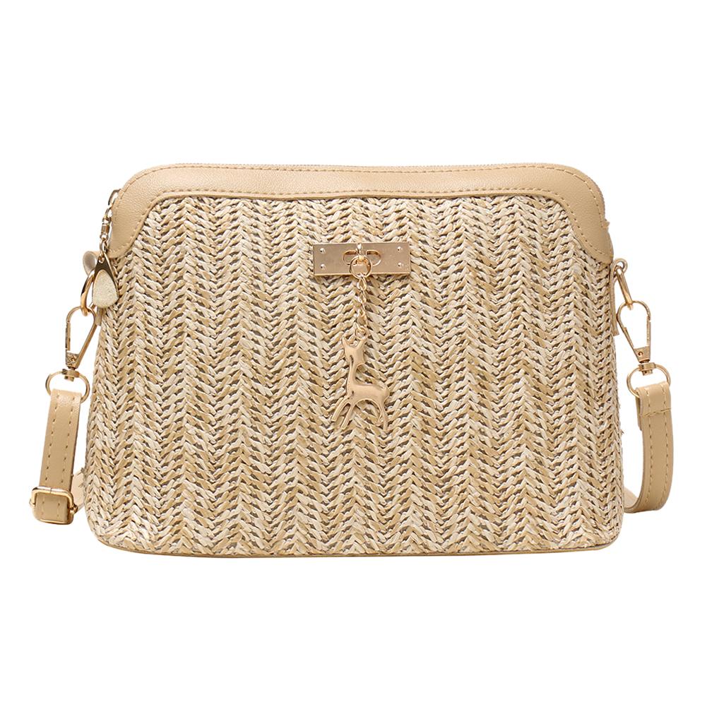 2024 Summer Straw Bags For Women Handmade Tassel Beach Bags Raffia Rattan Woven Handbags Female Vacation Crossbody Bags Clutch Type H