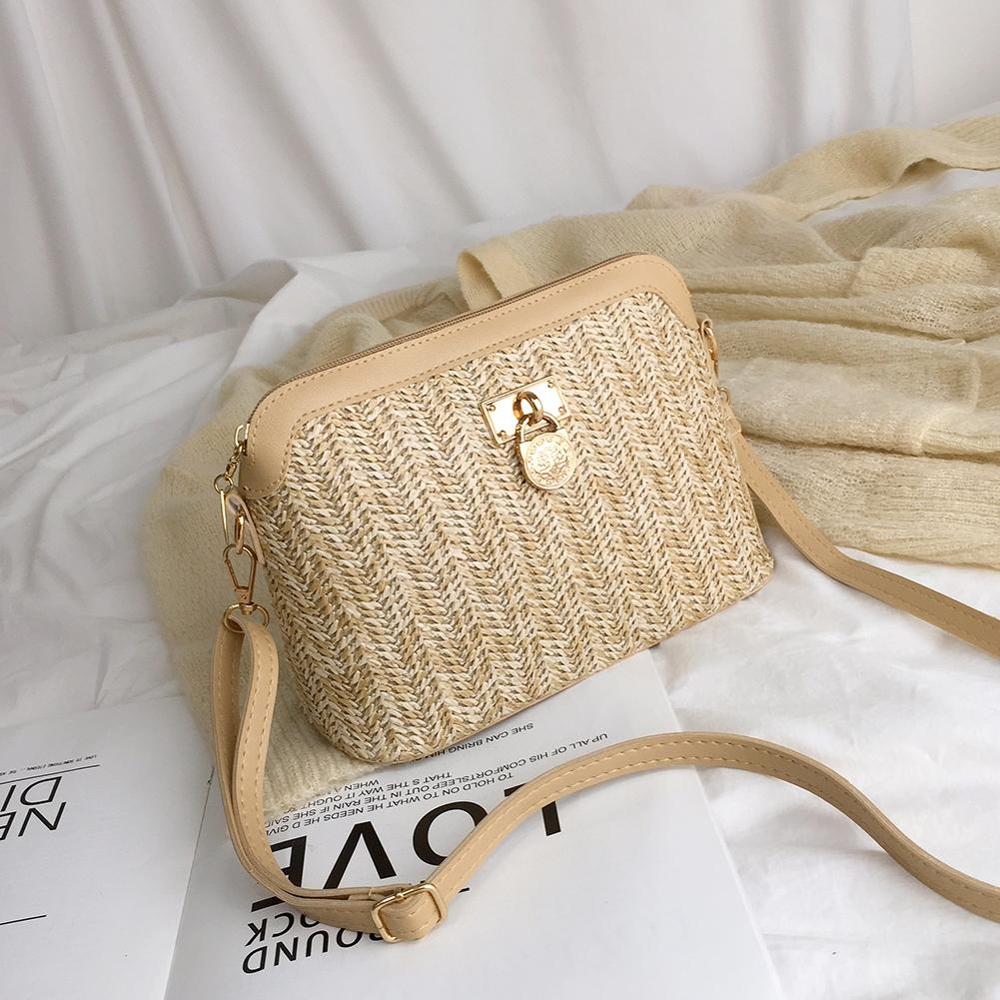 2024 Summer Straw Bags For Women Handmade Tassel Beach Bags Raffia Rattan Woven Handbags Female Vacation Crossbody Bags Clutch Type E