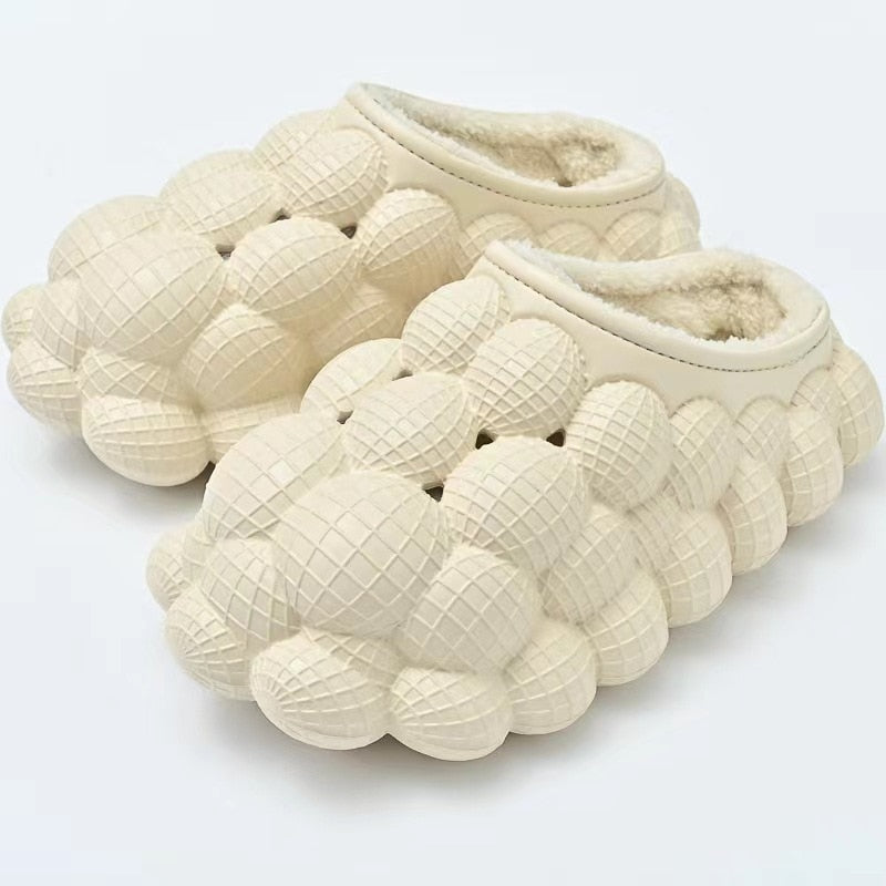 2024 Women Fashion Personality Indoor Bathroom Bubble Slides With Charms Men Lady Beach Thick Sole Massage Slippers