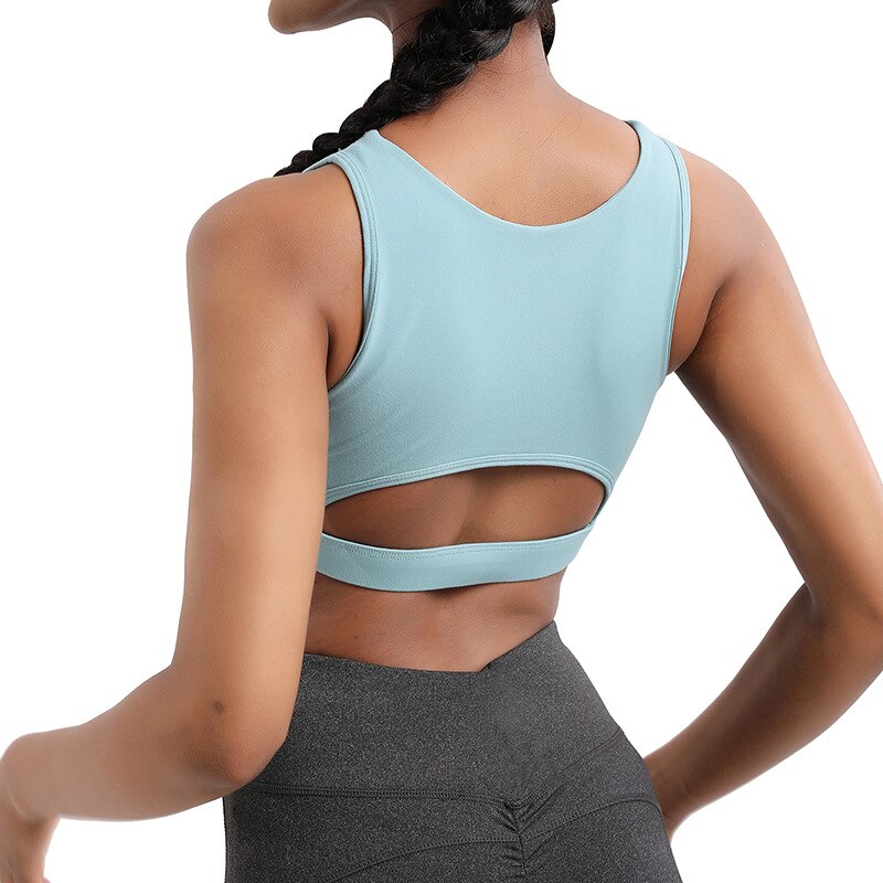 2024 Workout Top Nylon Breathable Gym Sportswear Vest For Women Sports Fitness Female Underwear Sport running Bra Sexy Tops