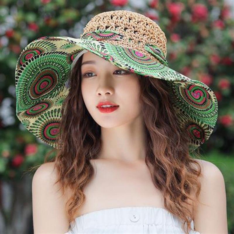 2024 new seaside hat summer beach hat female visor hat fashion fisherman&#39;s hat sunscreen sun hat anti-UV straw hats for women AMAIO