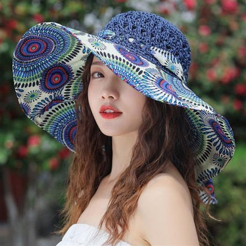 2024 new seaside hat summer beach hat female visor hat fashion fisherman&#39;s hat sunscreen sun hat anti-UV straw hats for women AMAIO