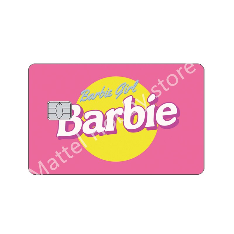 22 Models Barbie Cards Sticker Anime Fashion Y2K Girls Bank Credit Cards Cover Women Anti-Scratch Protection Stickers Film Decor barbie sticker 10