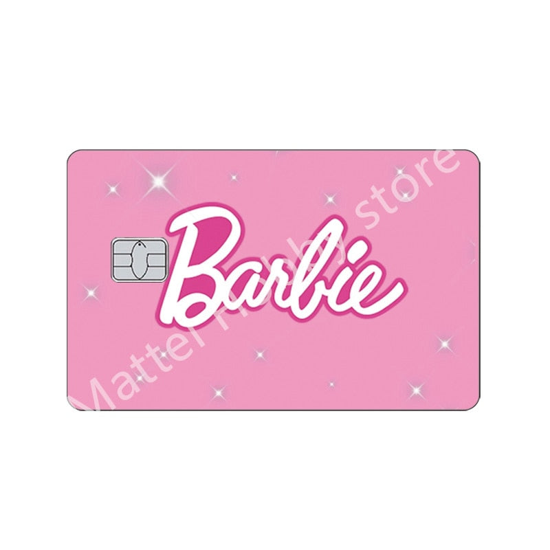 22 Models Barbie Cards Sticker Anime Fashion Y2K Girls Bank Credit Cards Cover Women Anti-Scratch Protection Stickers Film Decor barbie sticker 2