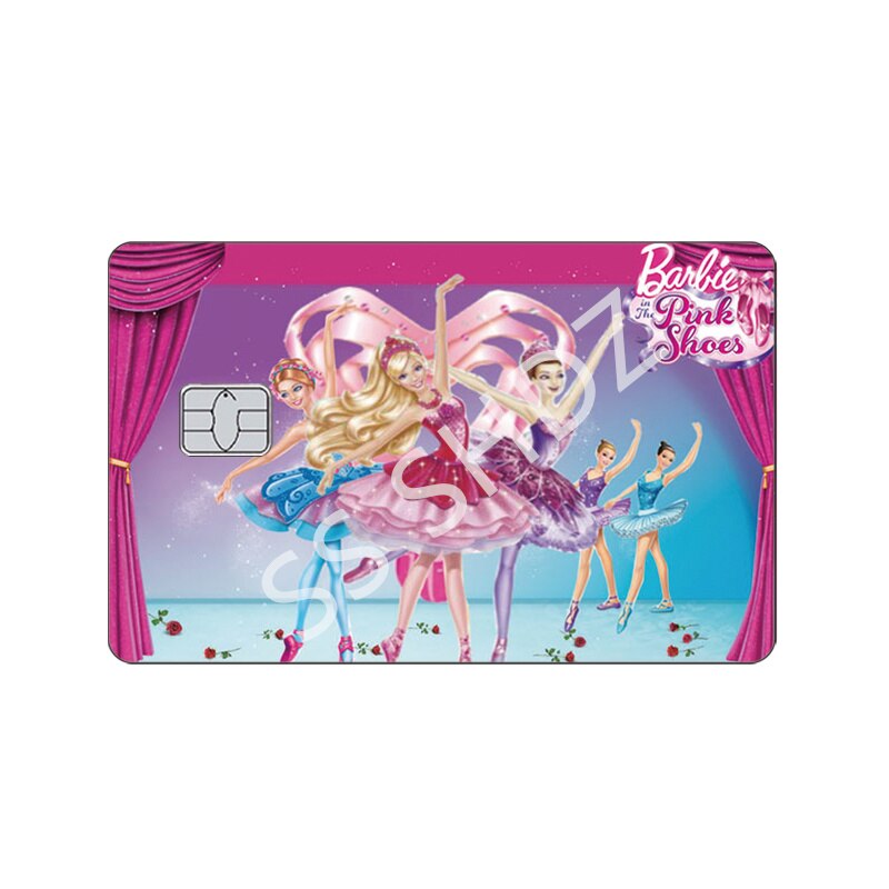 22 Models Barbie Cards Sticker Anime Fashion Y2K Girls Bank Credit Cards Cover Women Anti-Scratch Protection Stickers Film Decor new 4