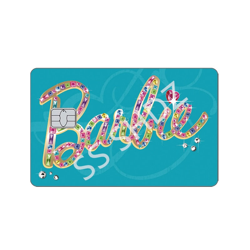 22 Models Barbie Cards Sticker Anime Fashion Y2K Girls Bank Credit Cards Cover Women Anti-Scratch Protection Stickers Film Decor new 1