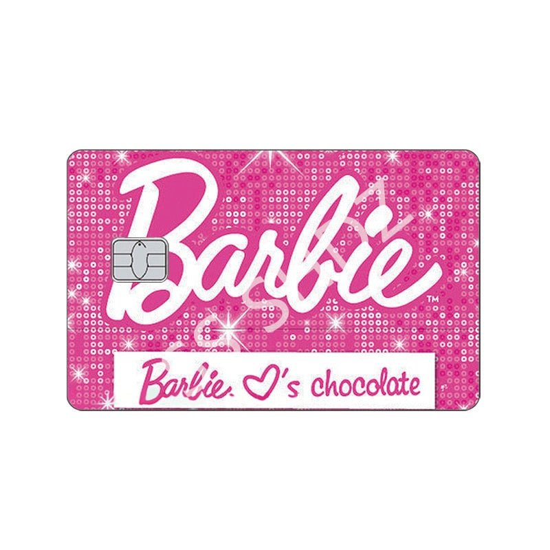 22 Models Barbie Cards Sticker Anime Fashion Y2K Girls Bank Credit Cards Cover Women Anti-Scratch Protection Stickers Film Decor new 7