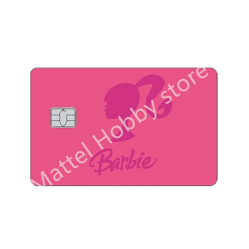 22 Models Barbie Cards Sticker Anime Fashion Y2K Girls Bank Credit Cards Cover Women Anti-Scratch Protection Stickers Film Decor barbie sticker 9