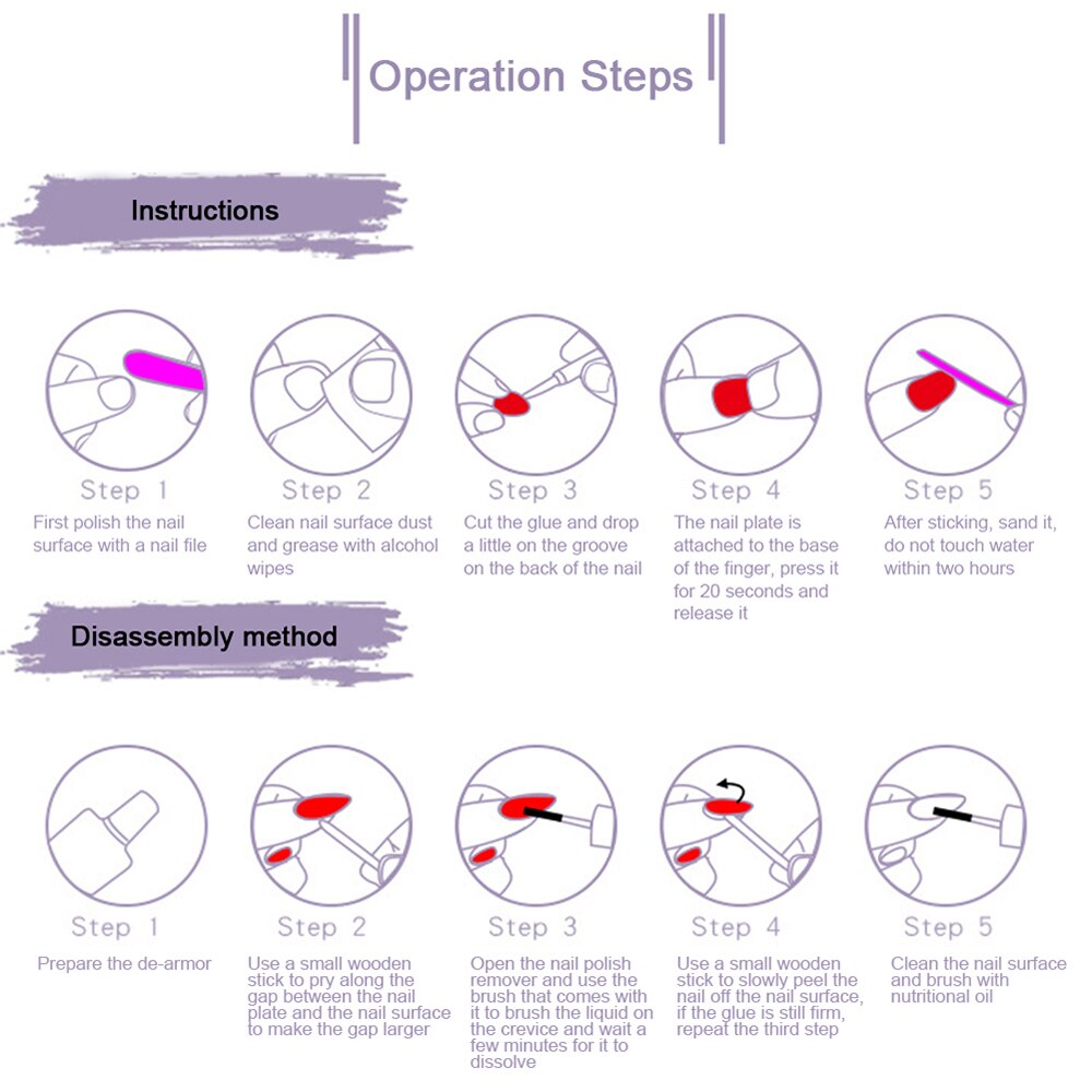 24pcs Gradient Ballet False Y2k Nails Press On Long Coffin French Nail Tips Full Cover Acrylic Fake Nails Stickers