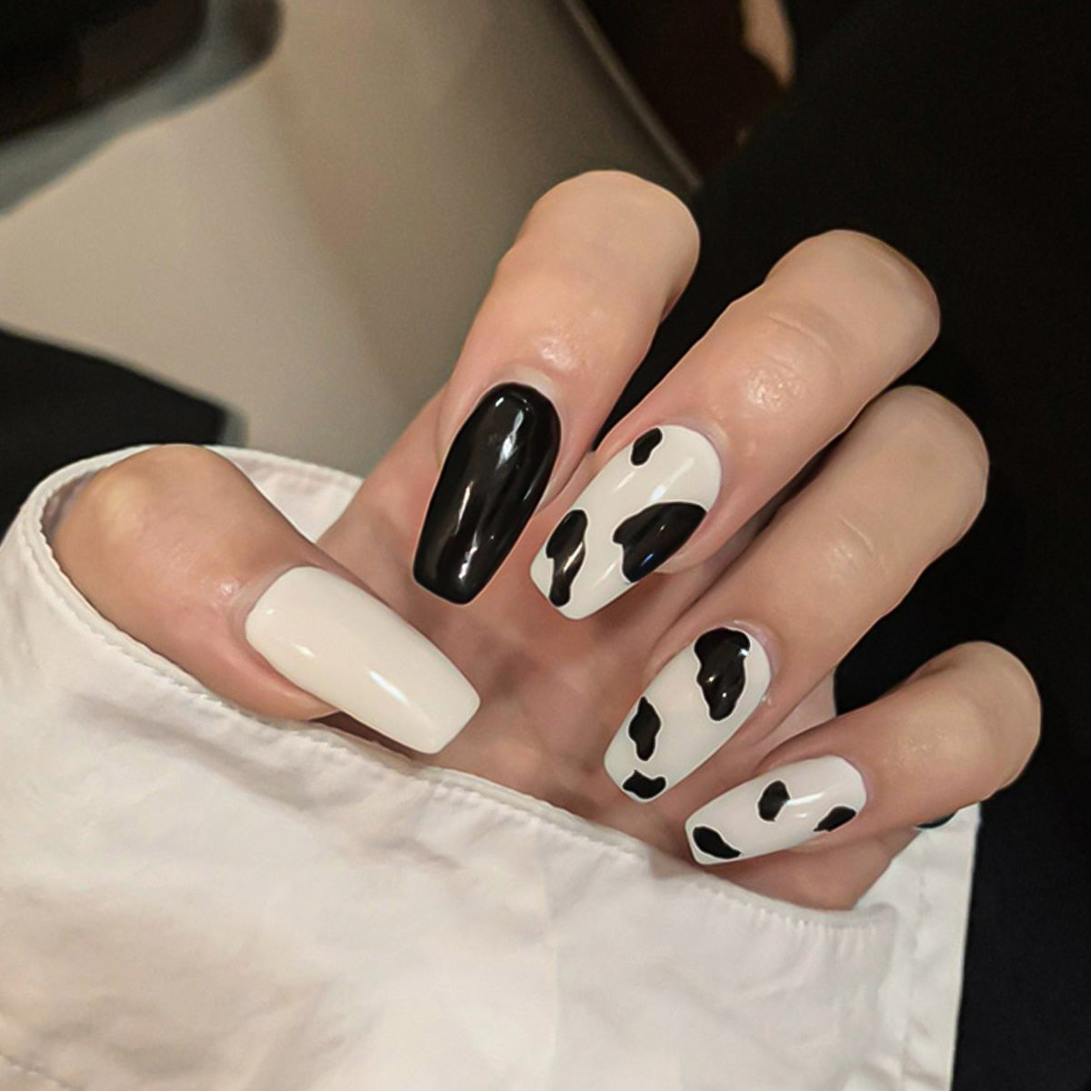 24pcs Rhinestone Design Fake Nails Shiny Bridal Women Lady party nail DIy Decorations Press On nail Tips False Nail Patch 292616