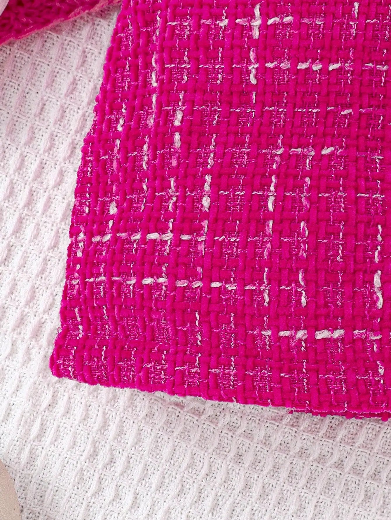 3-piece Autumn/Winter Baby Girl Cute and Sweet Western-Style White Long-Sleeved Rose Red Vest and Skirt Warm Comfort Suit