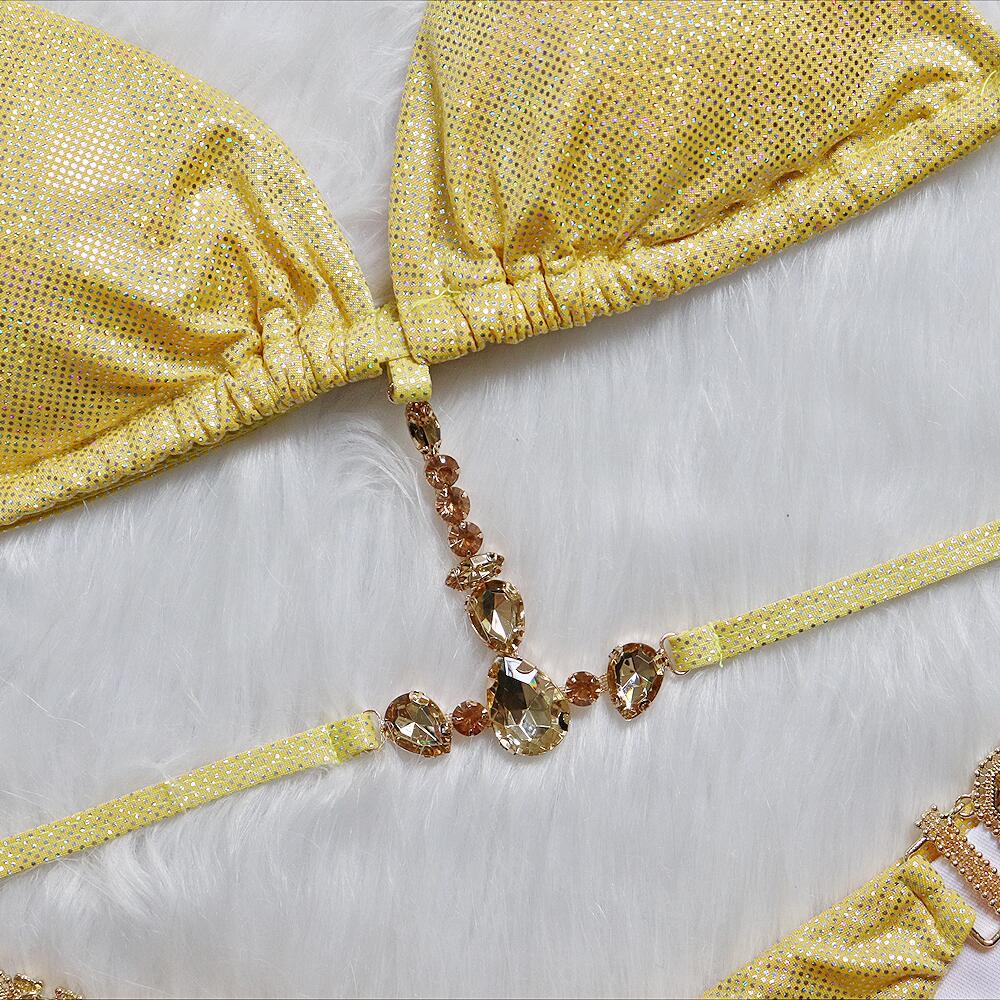 4 Colors Sexy Bikini Luxury Crystal Diamond Shining Fabric Swimwear - Swimsuit Bikinis Set Bathing Suit Beach Bikini Female