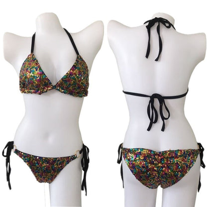 Swimsuit explosion, sequins bikini fast sell, trade, European and American sexy sequins Swimsuit Bikini