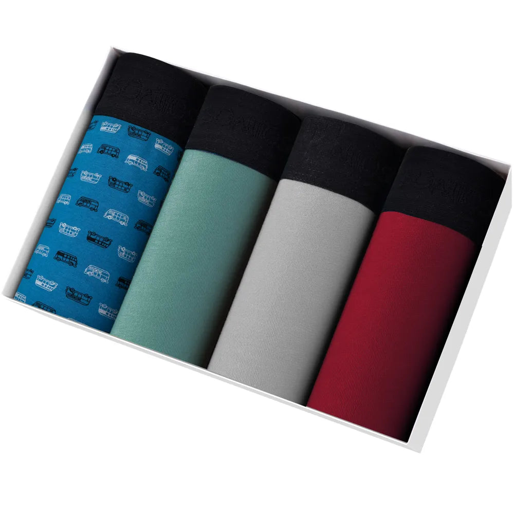 4pcs Boxers Men's Panties Underpants Man Boxer Underwear Cotton for Male Underpants Man Cotton Large Size Lot Soft B15 pack-4