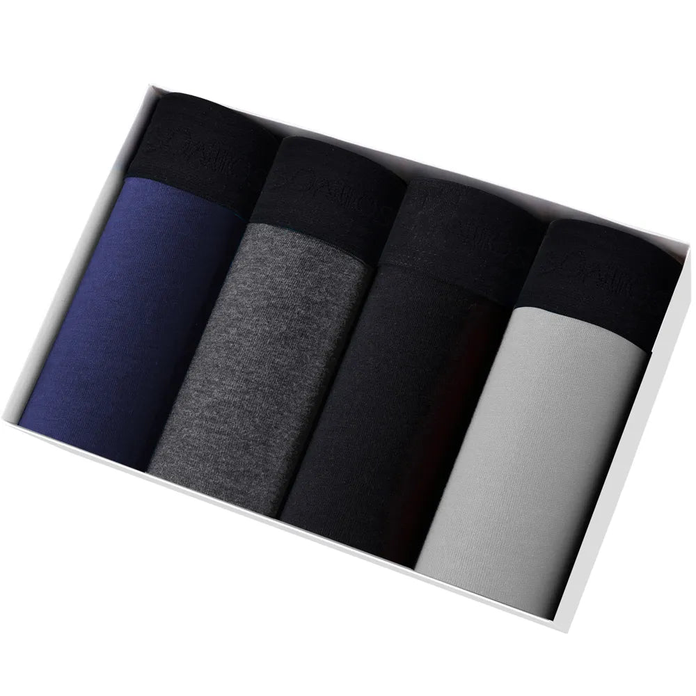 4pcs Boxers Men's Panties Underpants Man Boxer Underwear Cotton for Male Underpants Man Cotton Large Size Lot Soft B15 pack-9