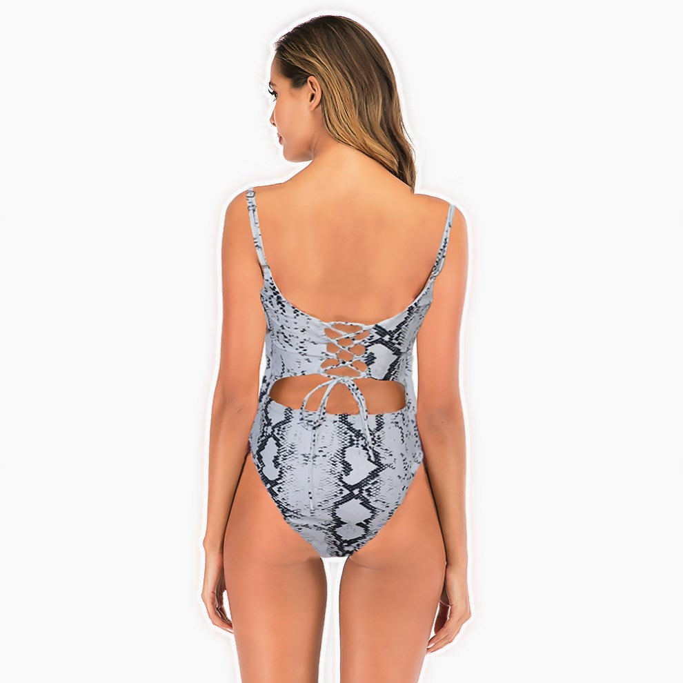 Sexy printed one piece bikini