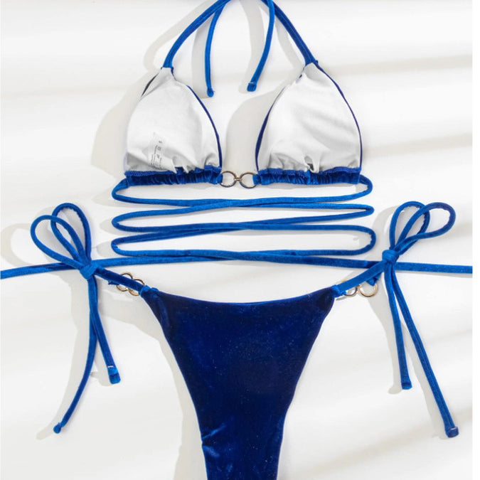 Solid Color Separation System With Sanya Holiday Swimsuit Women's Hot Spring