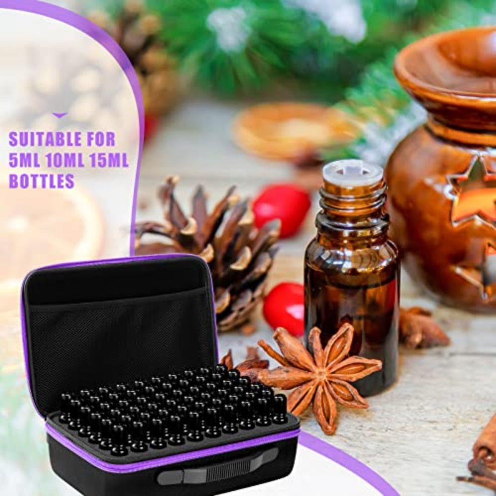 7/12/30/60/120 Slots Essential Oil Case Nail Polish Portable Storage Bag Perfume Oil Essential Oil Box Travel Carrying Holder