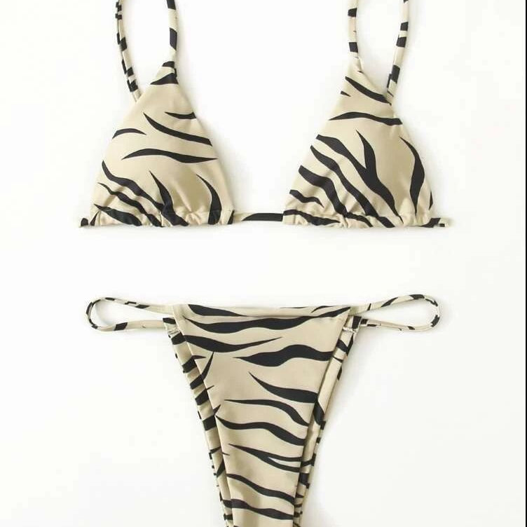 Women's Three-piece Swimsuit Beige