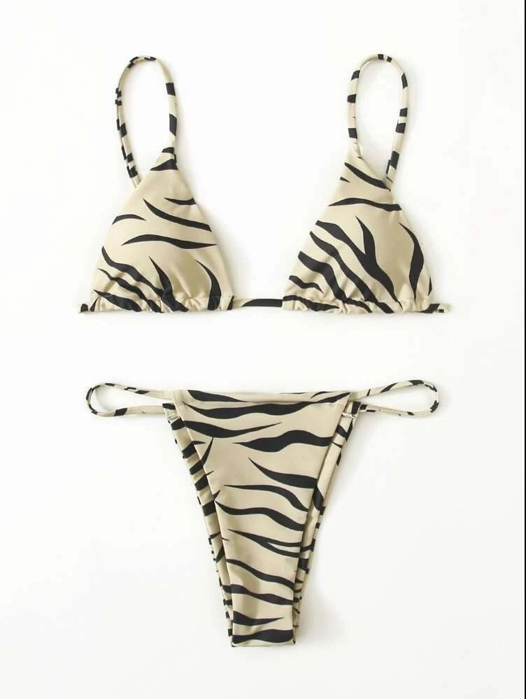 Women's Three-piece Swimsuit Beige