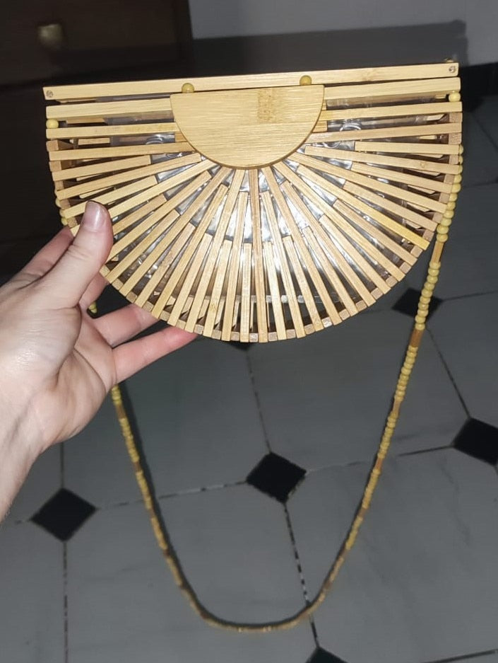 Semicircle Bamboo Small Crossbody Shoulder Bags with Handle for Women 2024 Summer Branded Luxury Beach Handbags Fashion Weave