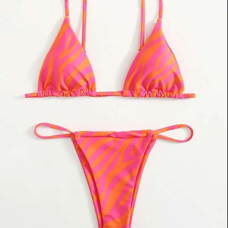 Women's Three-piece Swimsuit Red