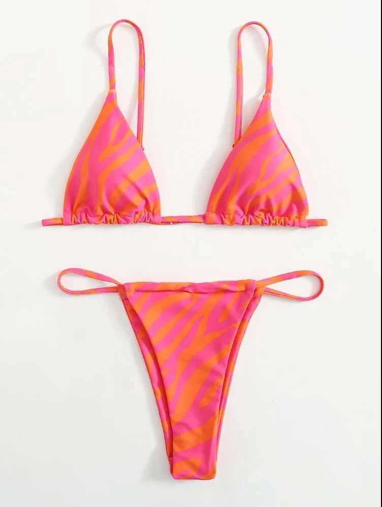 Women's Three-piece Swimsuit Red