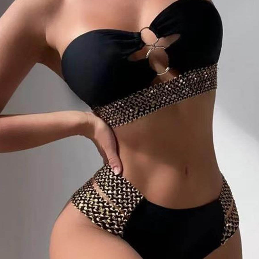 Sexy One Shoulder Strapped Print Swimwear - Push UP High Cut One Piece Swimsuit Monokini Backless Bathing Suit 7601 NO 5